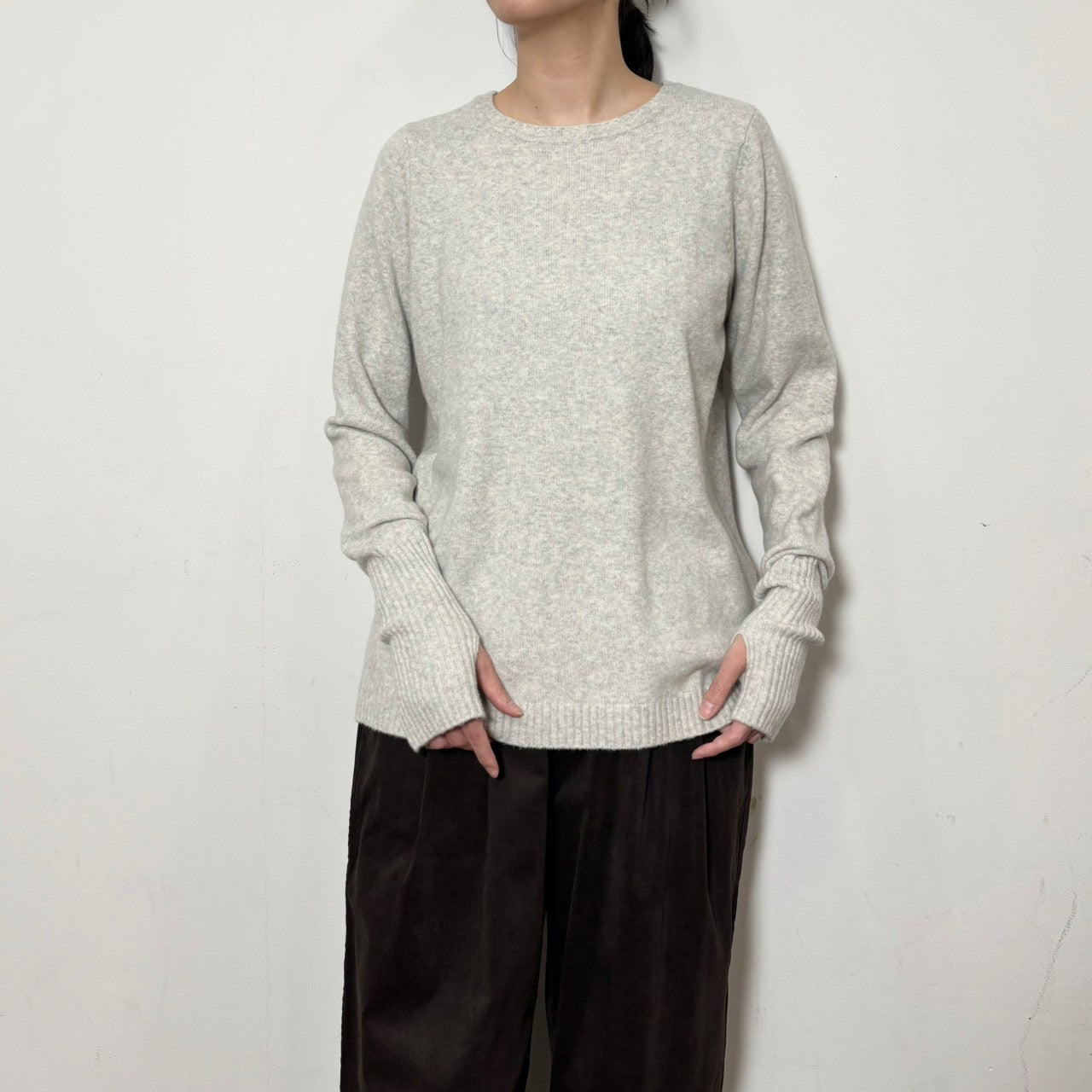 【siro de labonte 25 AW vol.2】fingerhole crewneck