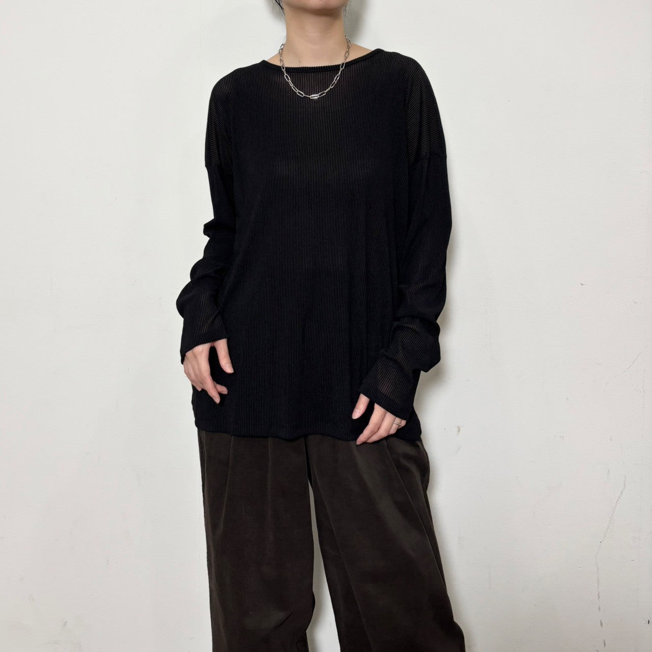 【siro de labonte 25 AW vol.2】crewneck L/S Tshirt