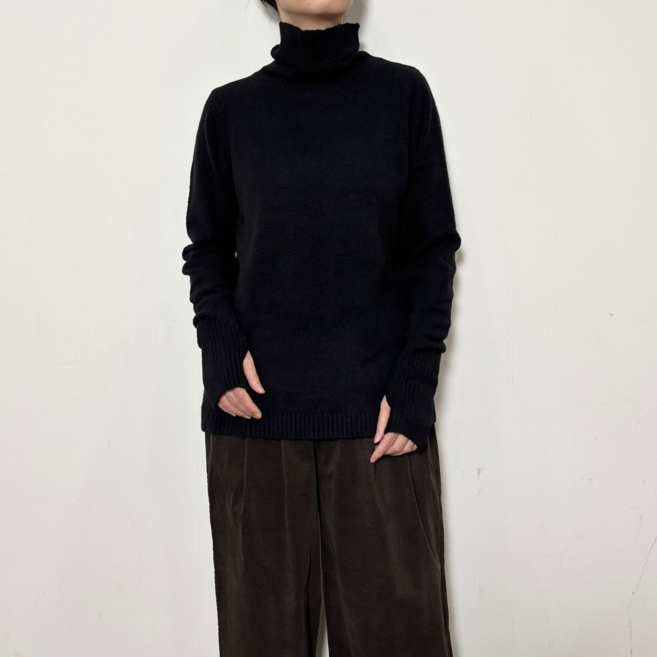 【siro de labonte 25 AW vol.2】fingerhole highneck