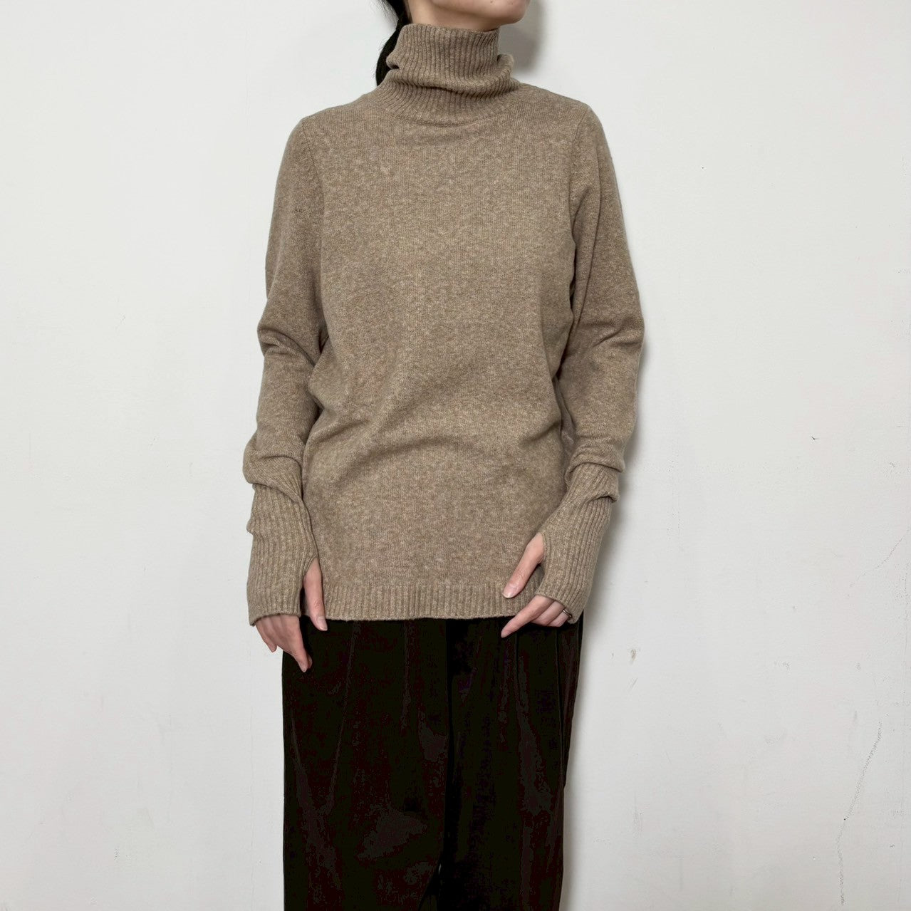 【siro de labonte 25 AW vol.2】fingerhole highneck