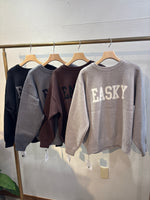 【CLOCHE】 2WAY ロゴ クルーネックカーデ