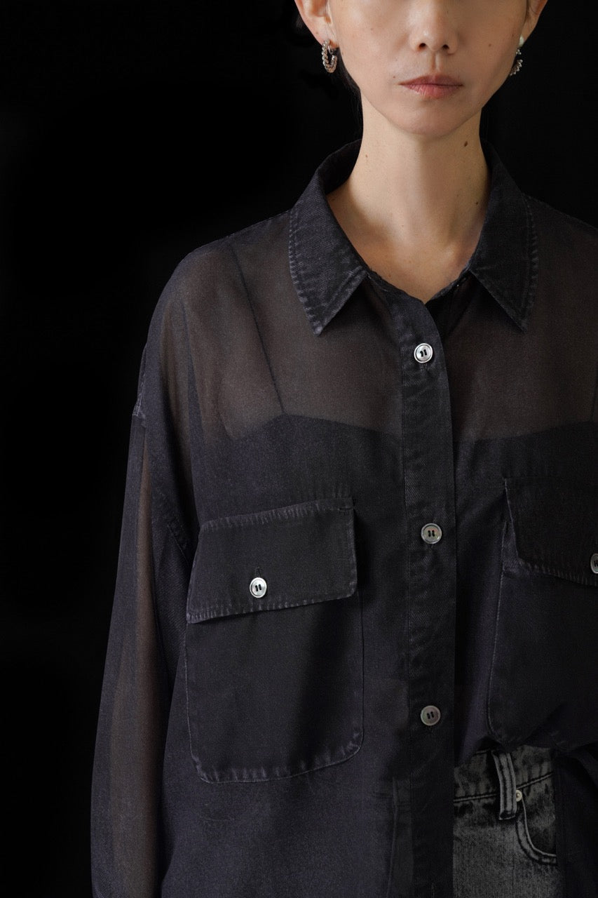 【CYAN 2026 SPRING&SUMMER VOL.1】デニム転写シフォンシャツ