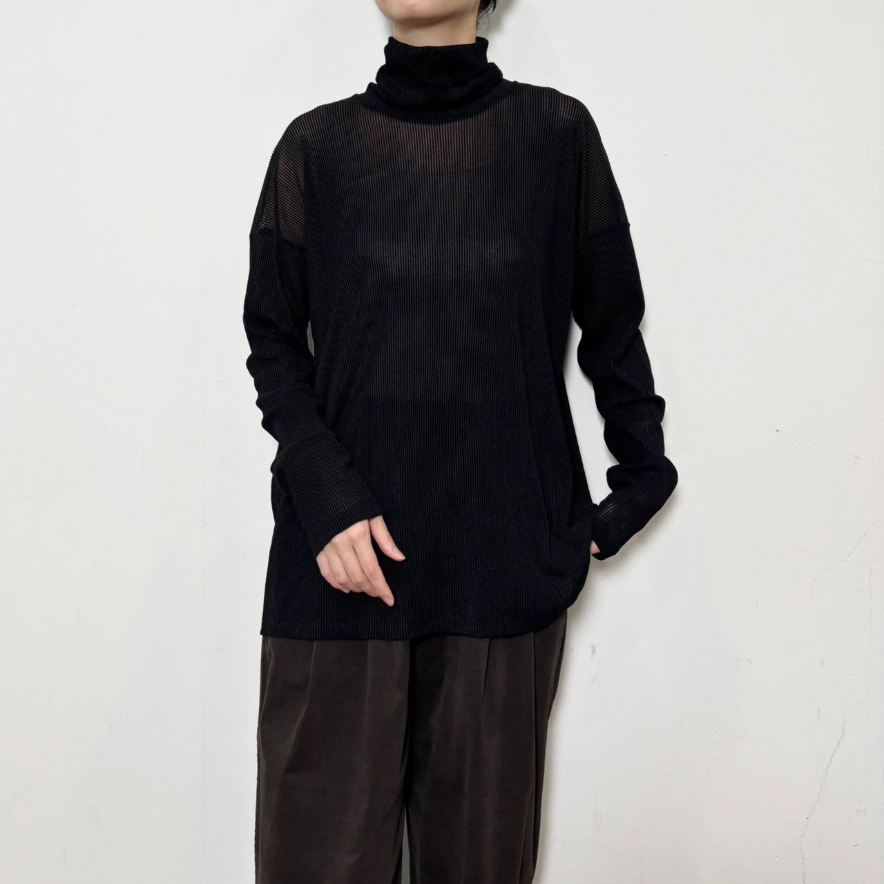【siro de labonte 25 AW vol.2】highneck L/S Tshirt