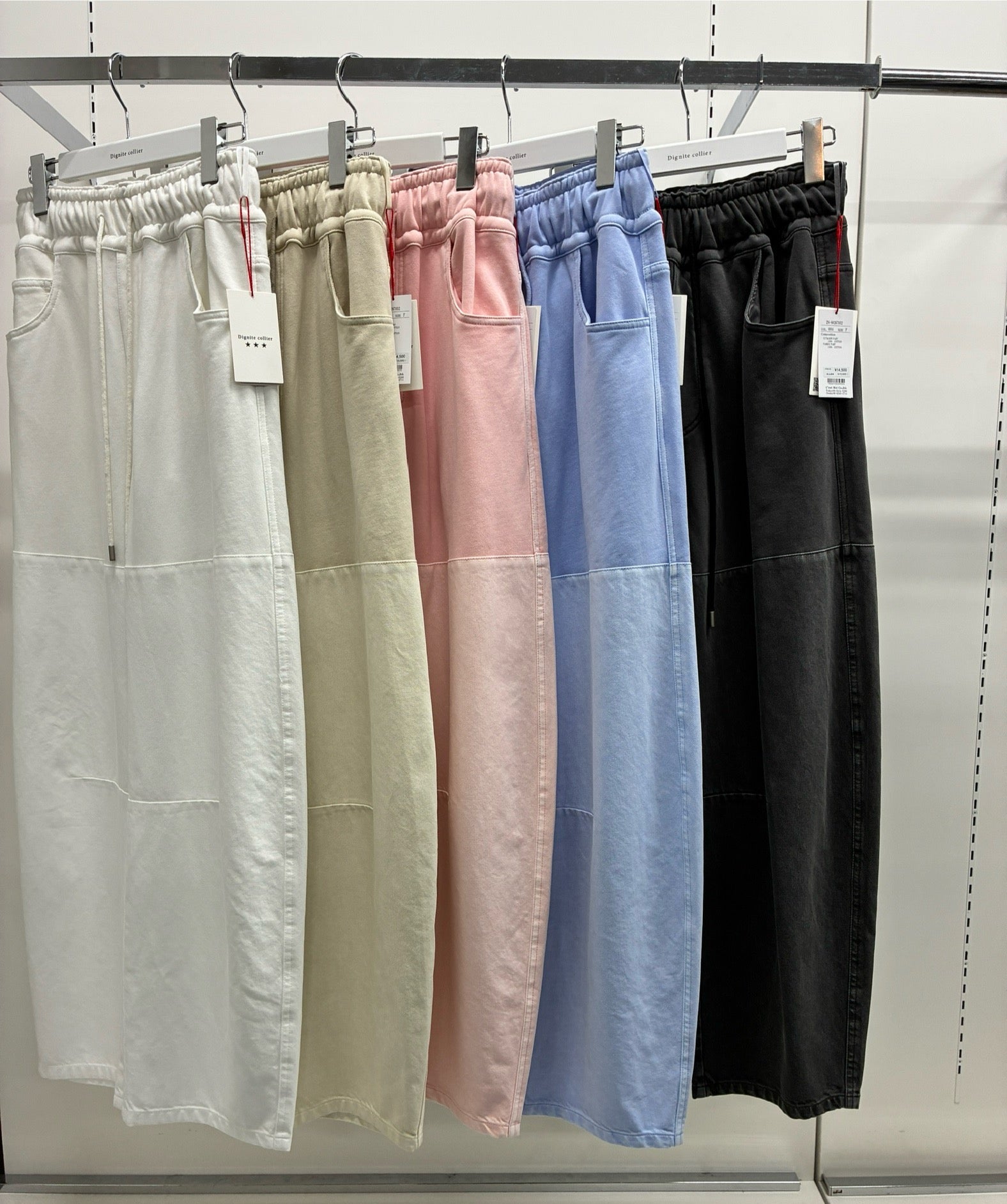 【Dignite collier 2026 SPRING】ガーメントダイ切替パンツ