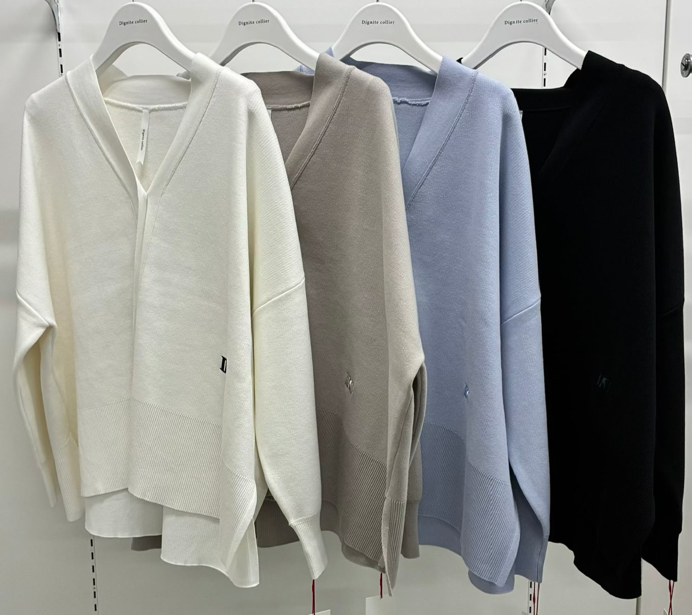 【Dignite collier 2026 SPRING】コットンスムースカーディガン