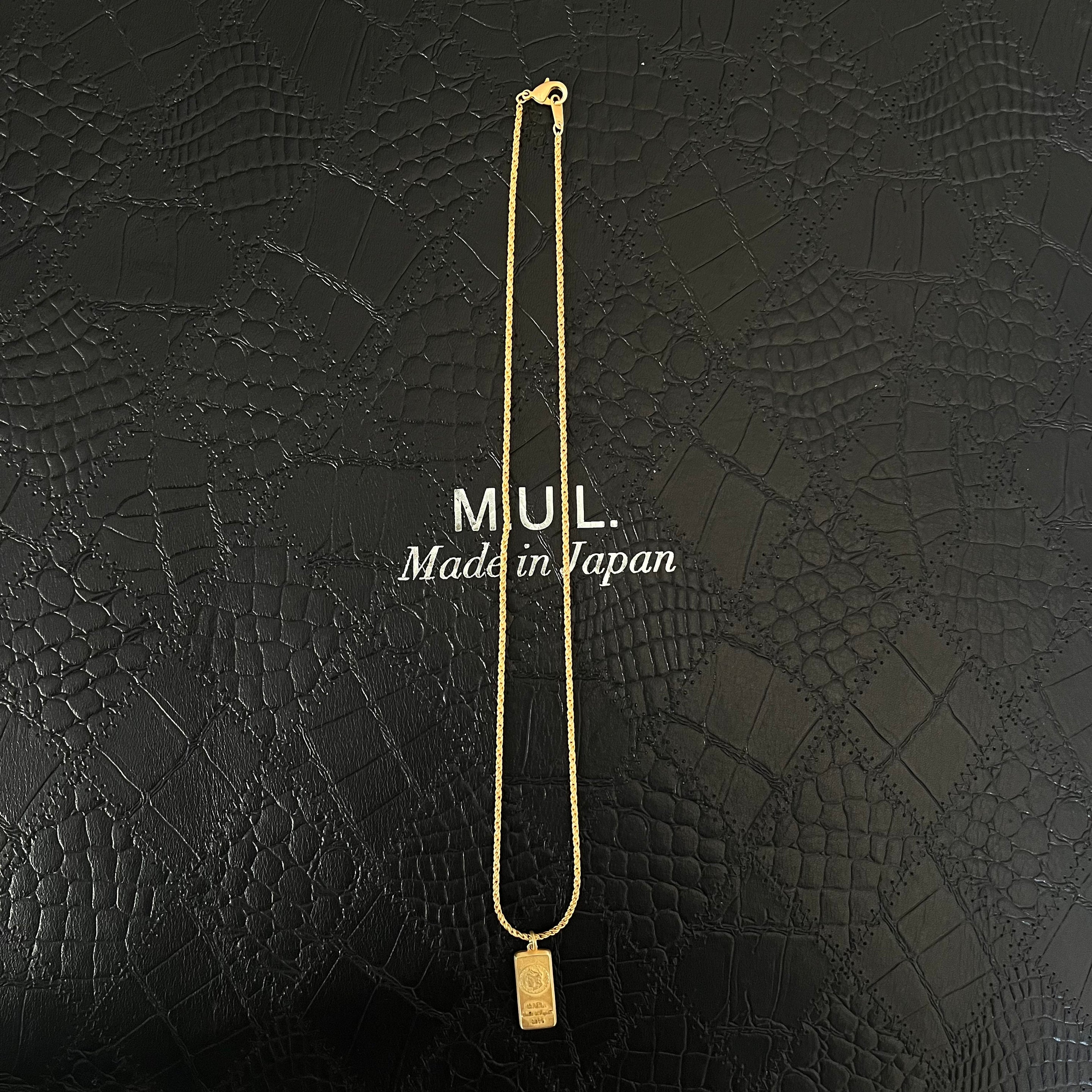 【M.U.L.】スクエアチェーンネックレス 45-1