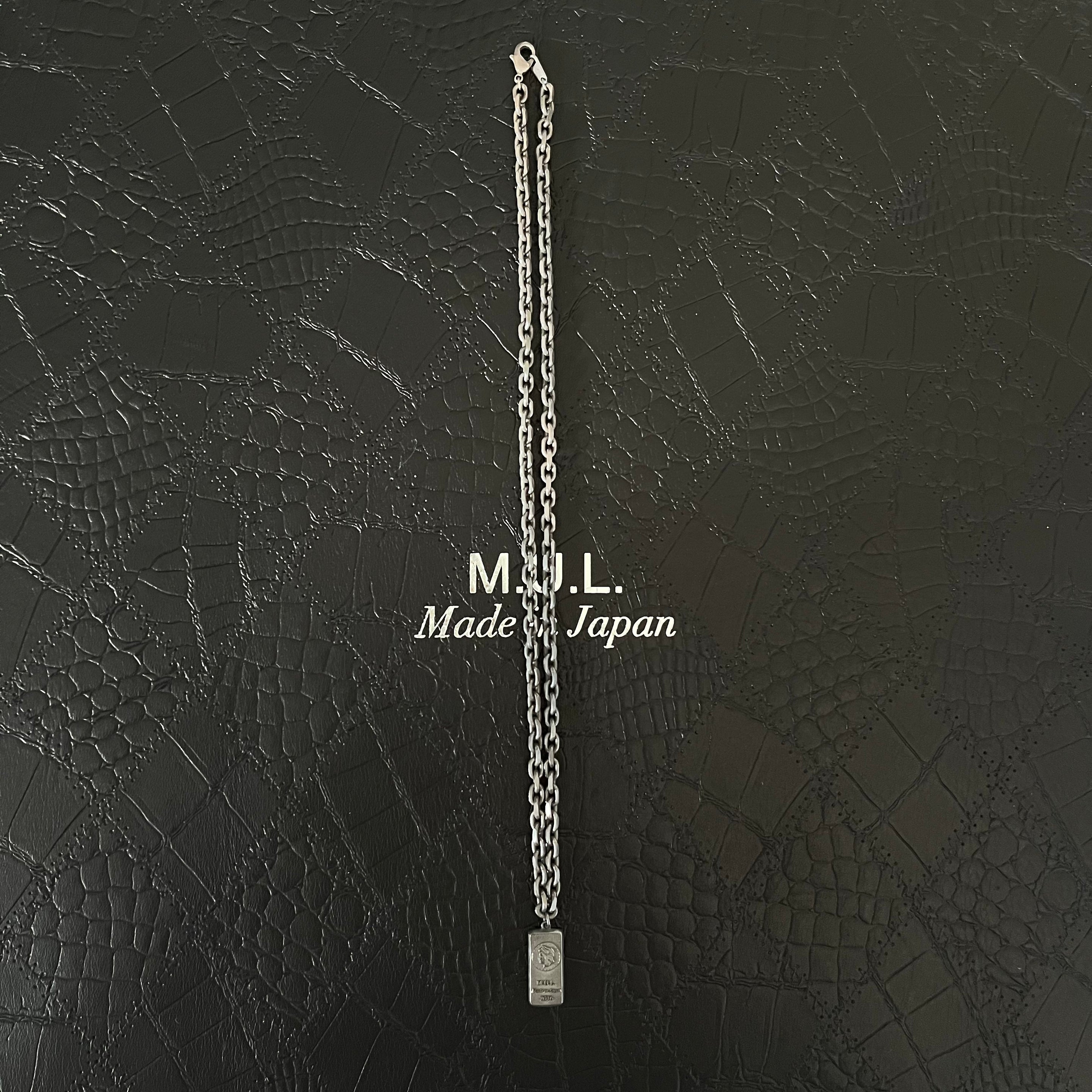 【M.U.L.】スクエアチェーンネックレス 48-1