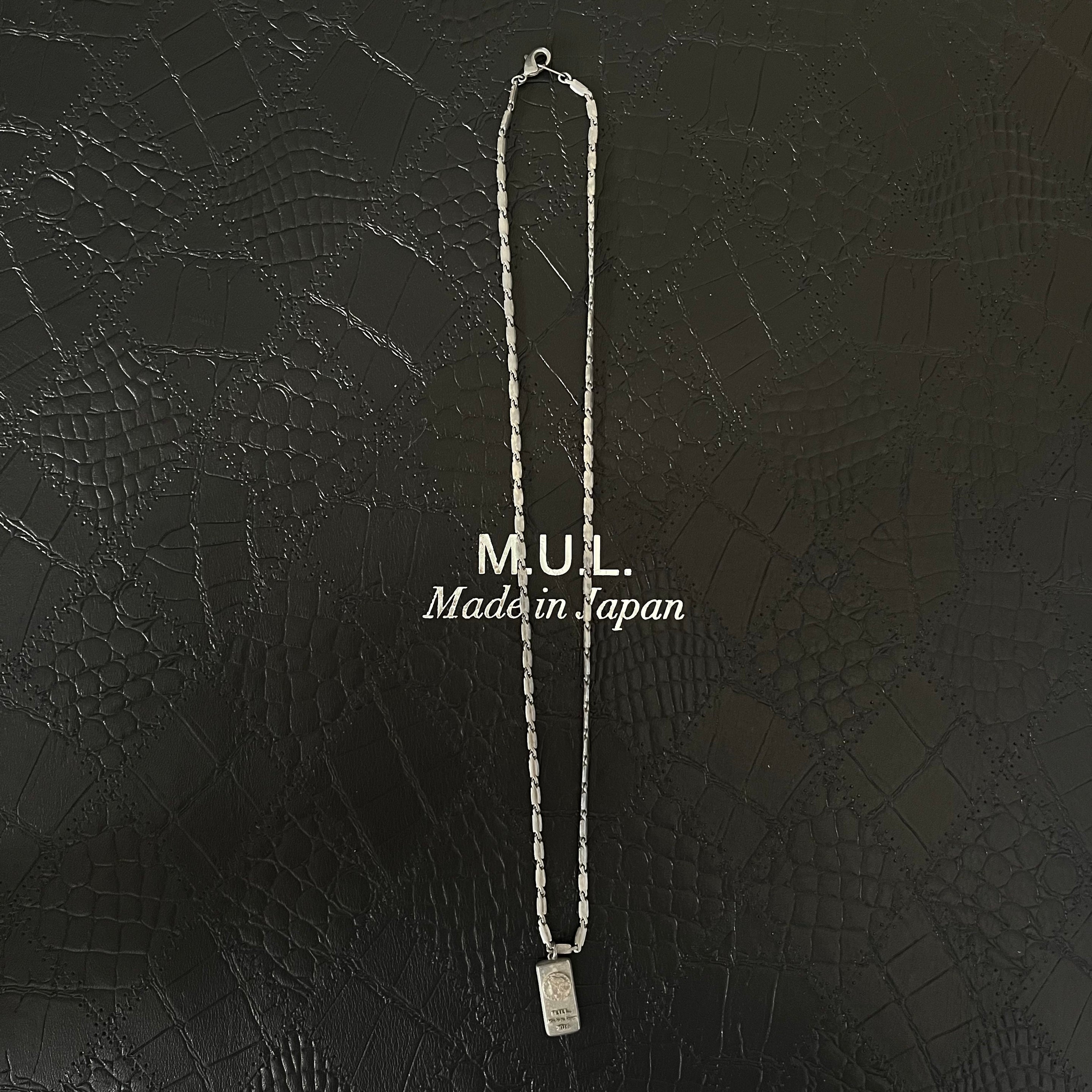 【M.U.L.】スクエアチェーンネックレス 52-2