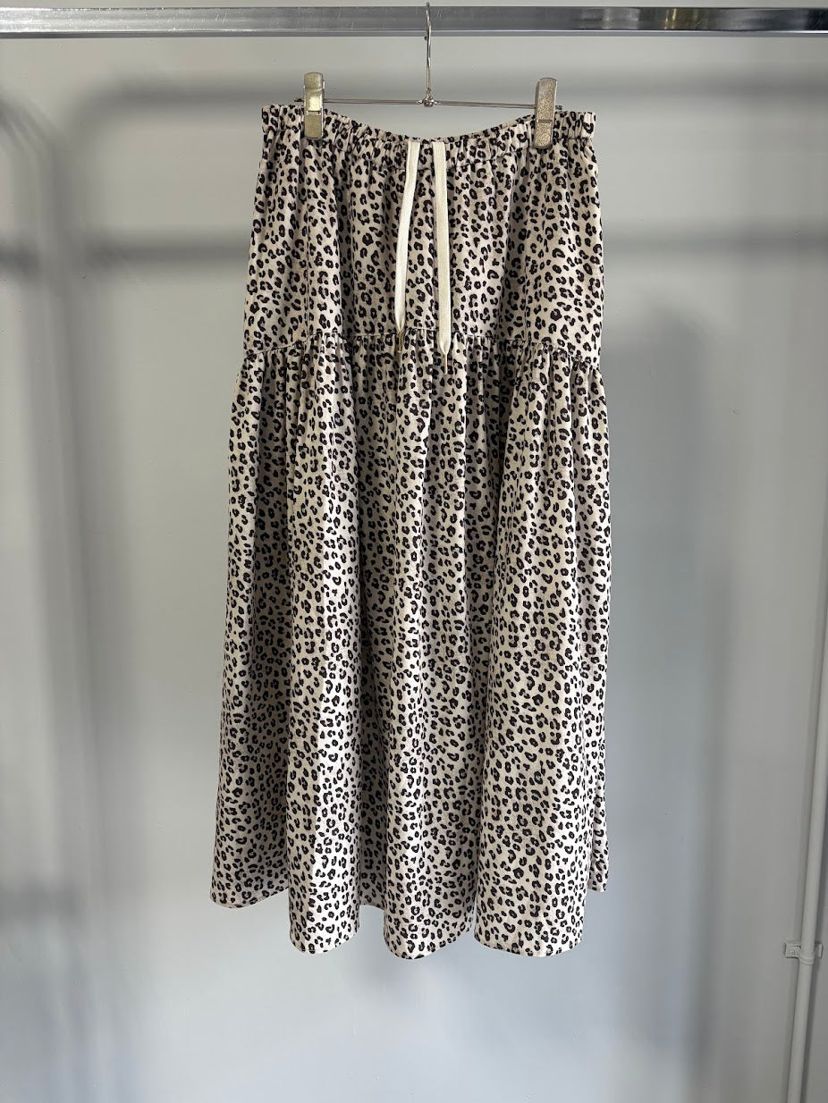 【MARGAUX VINTAGE 2026 PRE SPRING】レオパードギャザースカート