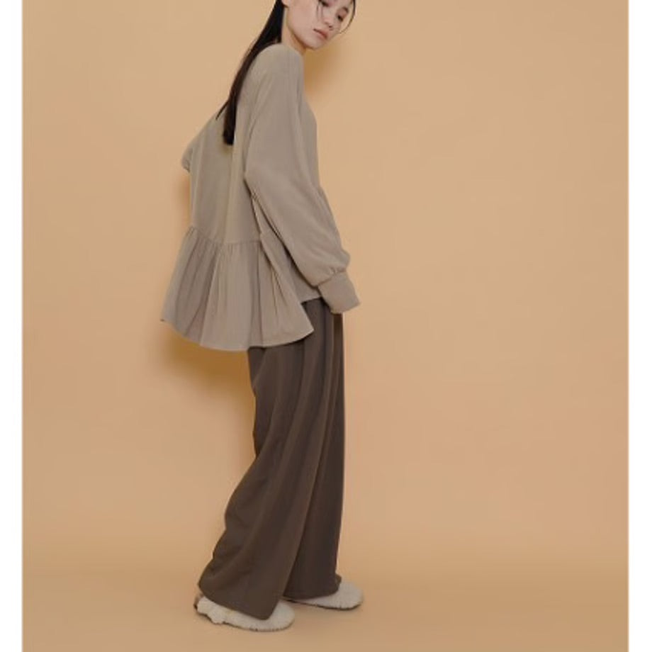 【CYAN 2025 AW】 ラウンドギャザーウォームドルマンTOPS