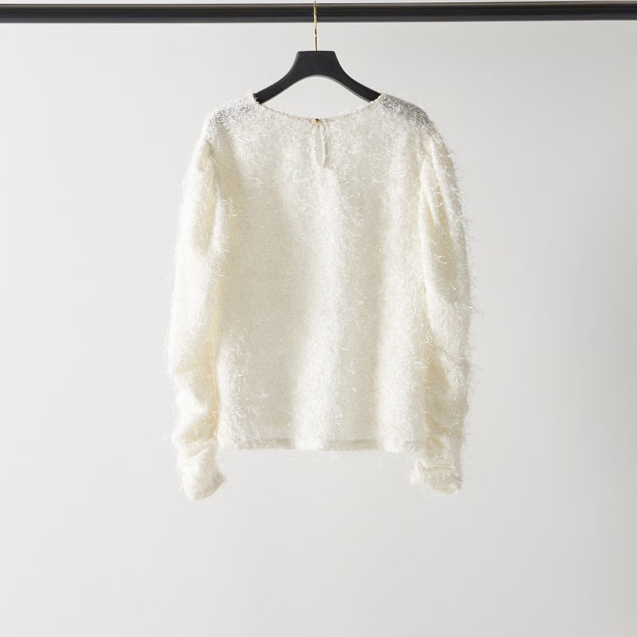 【MEWL 2025 AUTUMN】シアーツイードパフスリーブTOPS