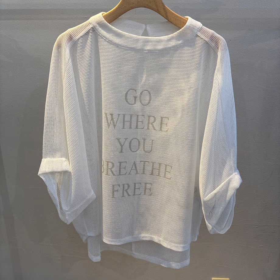 【select】メッシュ半袖プルオーバー