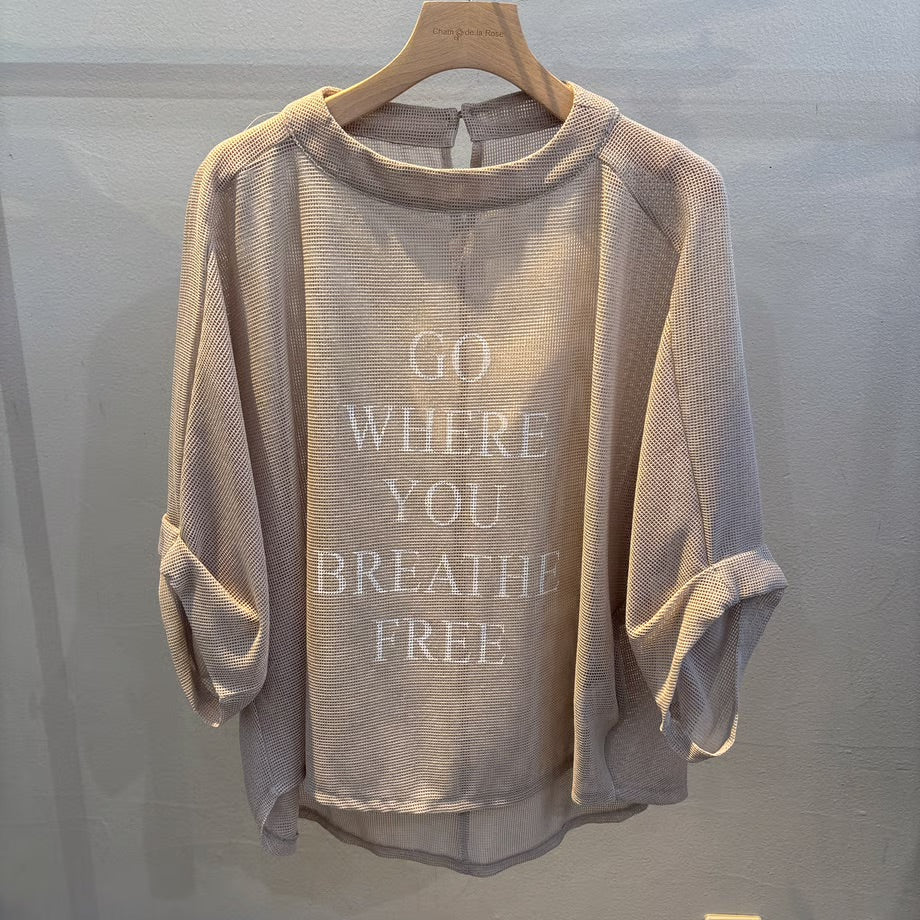 【select】メッシュ半袖プルオーバー