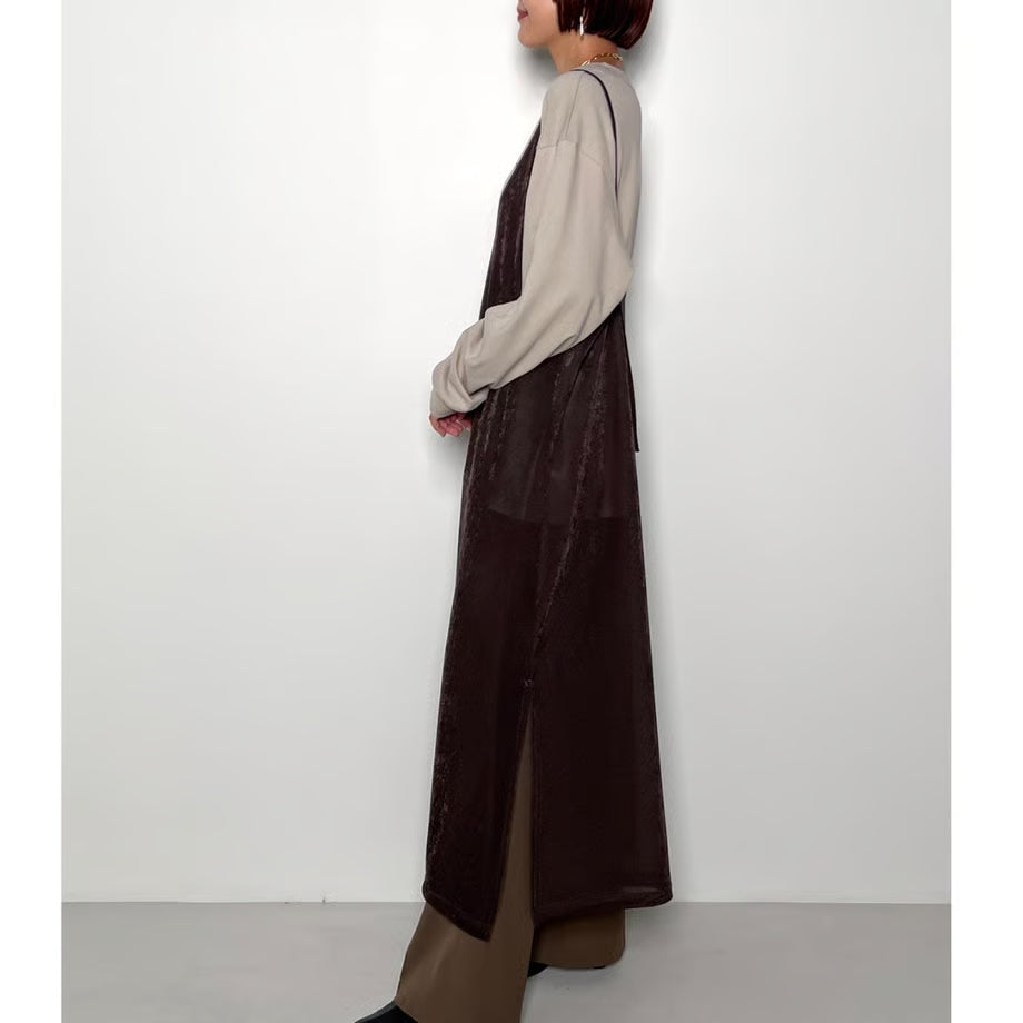 【CHIGNON 2025 AUTUMN/WINTER】ベロアメッシュキャミOP