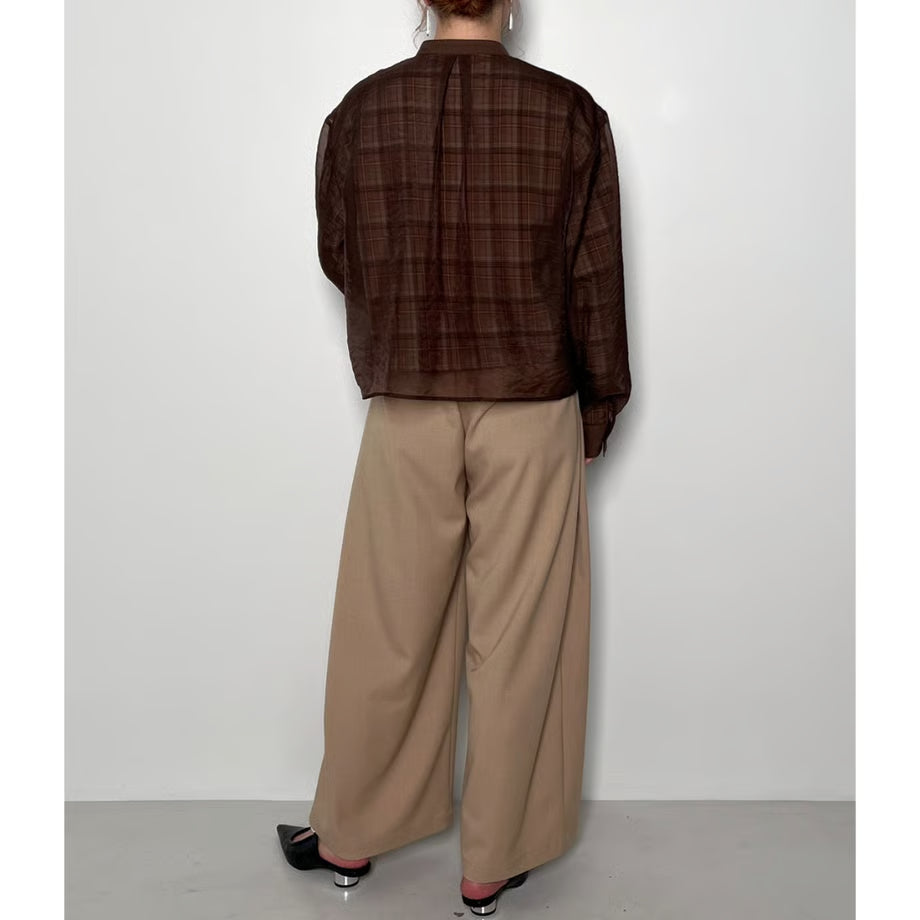 【CHIGNON 2025 AUTUMN/WINTER】チェックオーガンジーSH