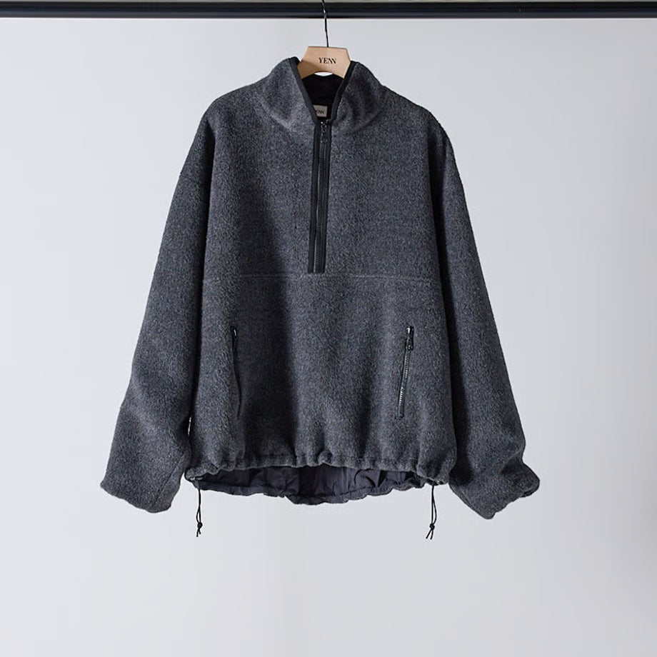 【YENN 2025 AUTUMN/WINTER】SHAGGY HALF ZIP JK