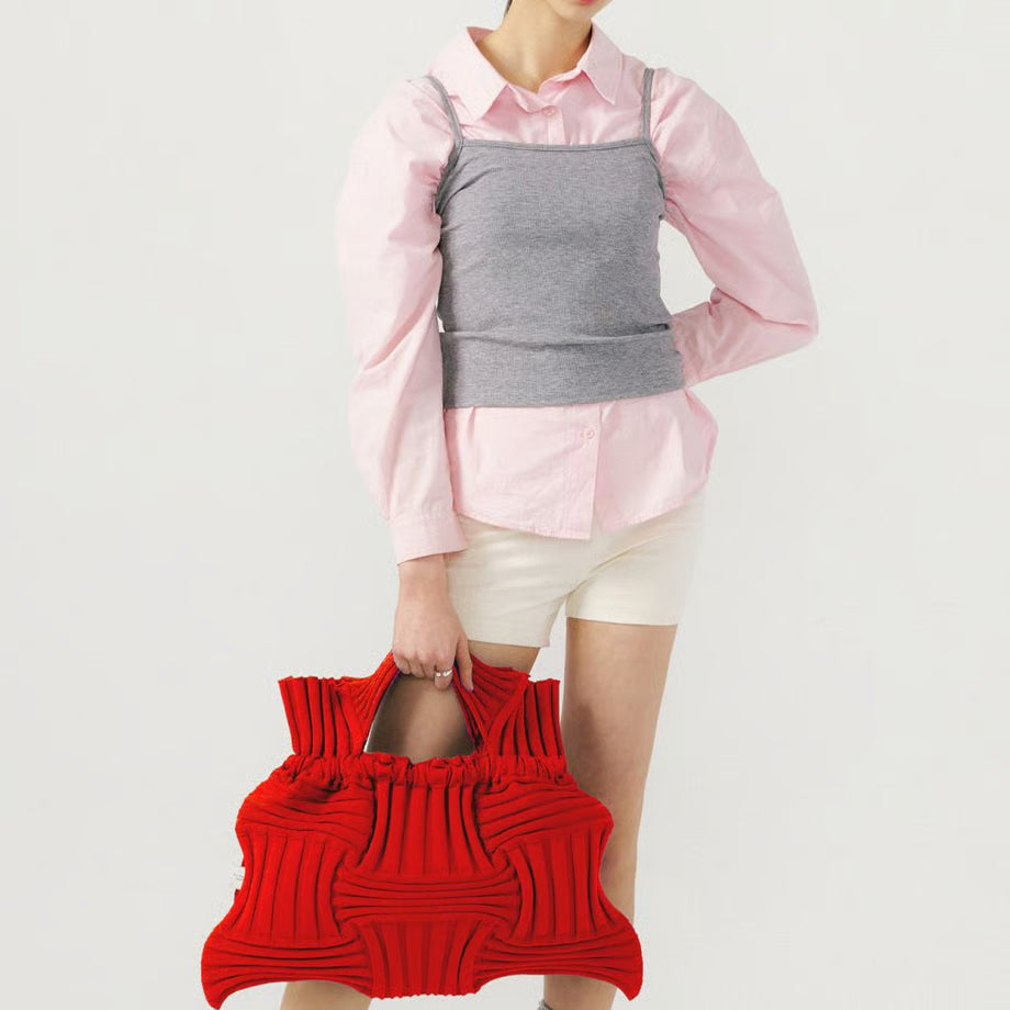 【PLEATS MAMA】BIG BOW BAG
