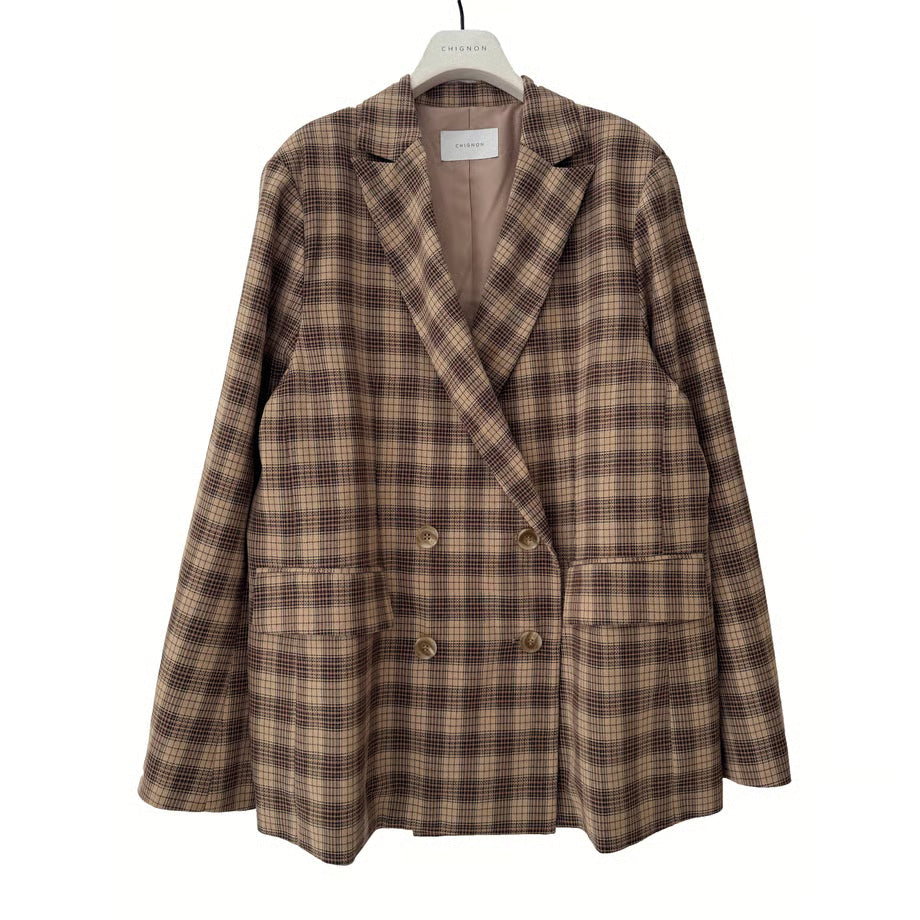 【CHIGNON 2025 AUTUMN/WINTER】チェックダブルJK