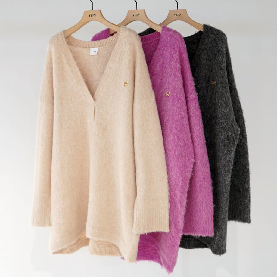 【YENN 2025 AUTUMN/WINTER】ALPACA MIX TUNIC PO