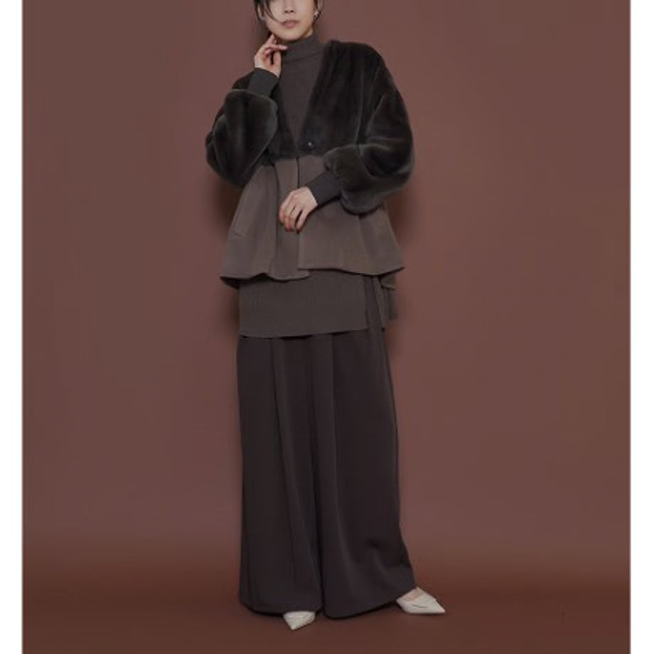 【CYAN 2025 AW vol.2】ファーコンビカーデブルゾン