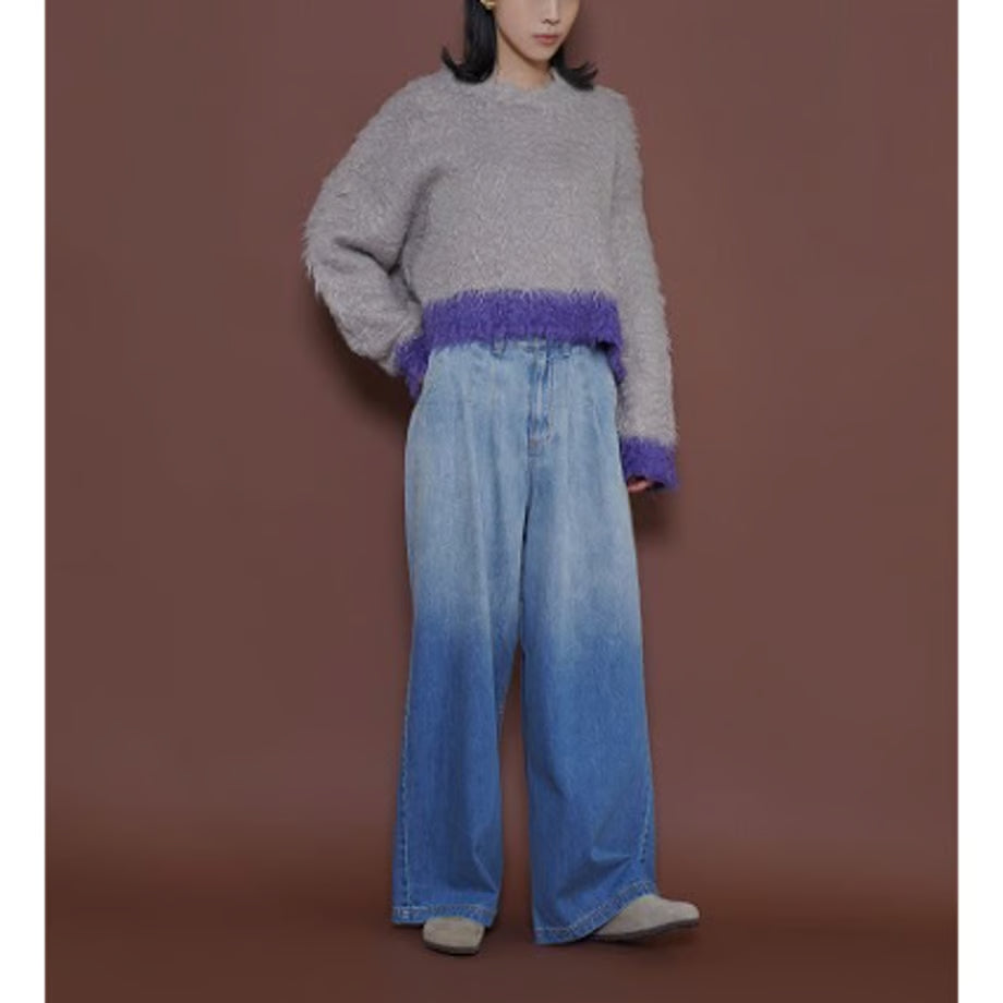 【CYAN 2025 AW vol.2】配色カーリーショートニット