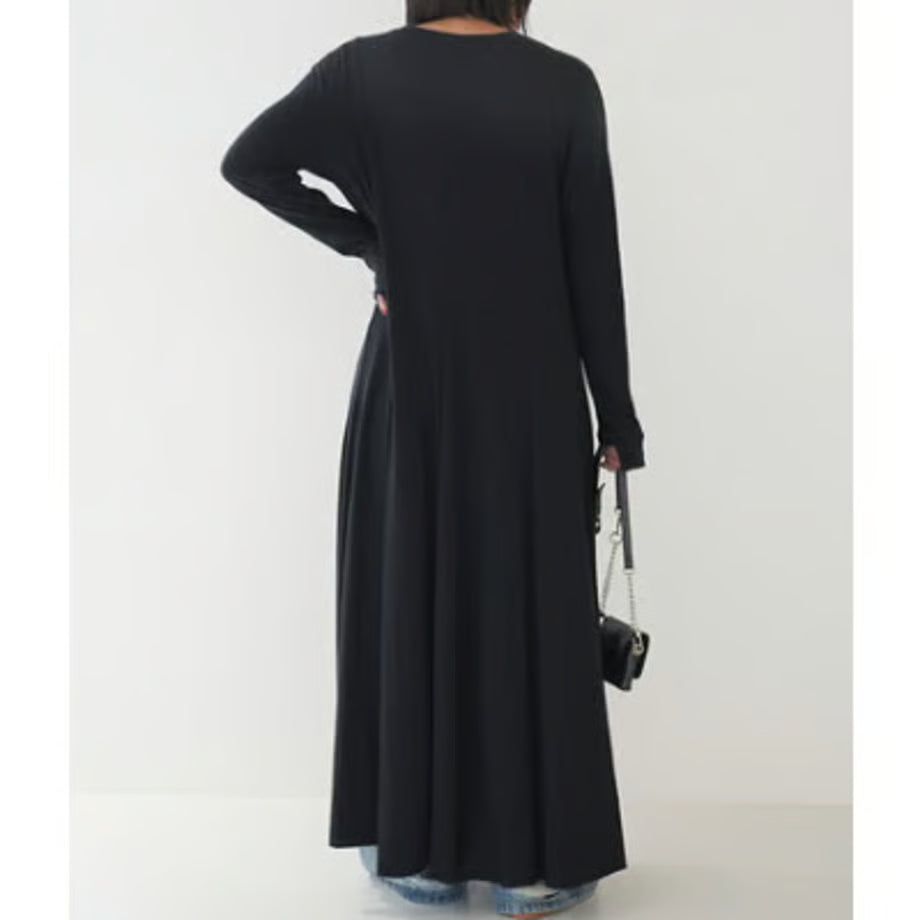 【YENN LIMITED ORDER】SLUB FLARE DRESS