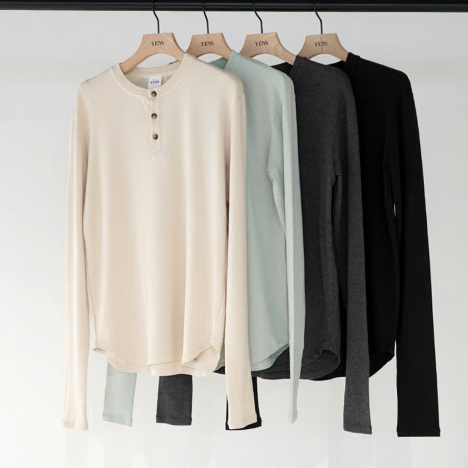 【YENN 2025 AUTUMN/WINTER】HENRY NECK LONG TEE