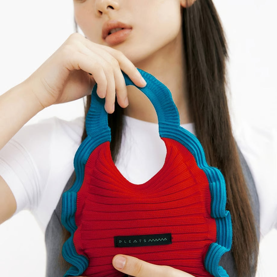 【PLEATS MAMA】Ruffle Mini Tote Bag