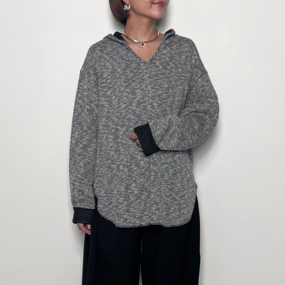 【CHIGNON 2025 AUTUMN/WINTER】フーディーニットソーPO