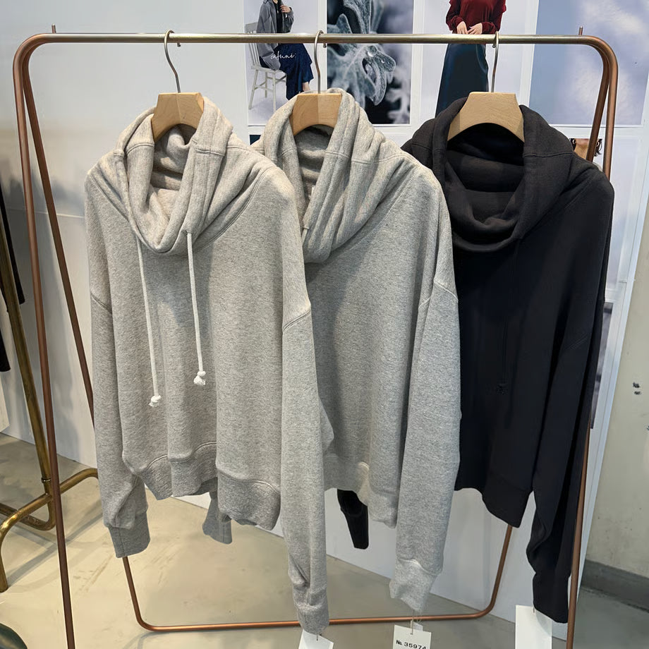 【cafune / PASSIONE 2025 WINTER】cotton lyocell off turtle pullover