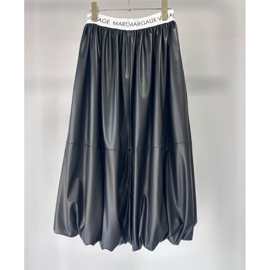 【MARGAUX 2025 WINTER】バルーンレザースカート