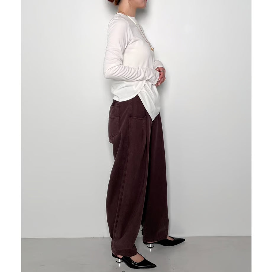 【CHIGNON 2025 AUTUMN/WINTER】アシンメトリー2WAYリブPO