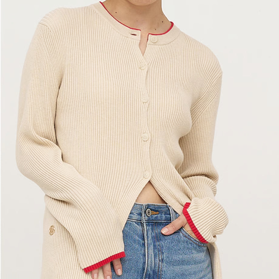 【YENN 2025 AUTUMN/WINTER】WOOL RIB CREW CD