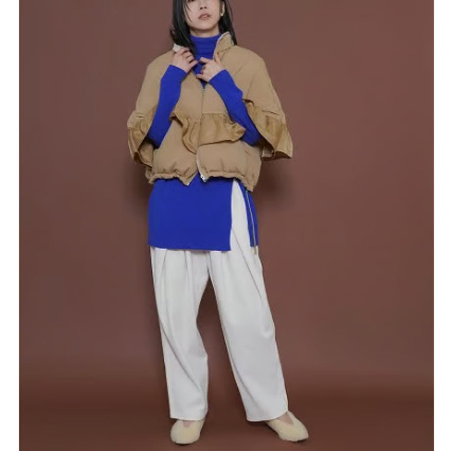 【CYAN 2025 AW vol.2】フリルコンビダウンブルゾン