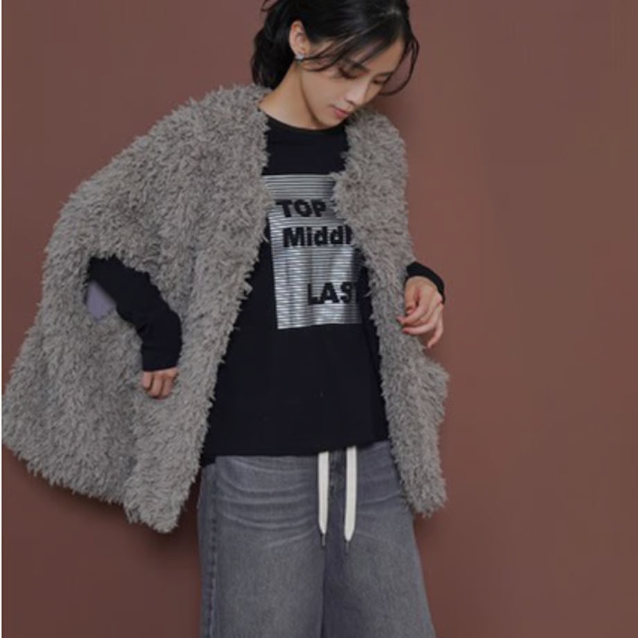 【CYAN 2025 AW vol.2】ラメシャギーポンチョ