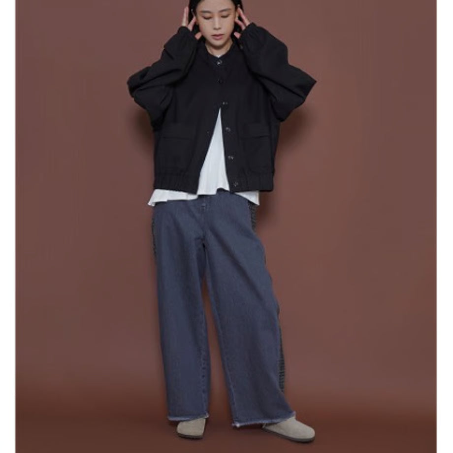 【CYAN 2025 AW vol.2】ワイドスリーブウーリーショートブルゾン