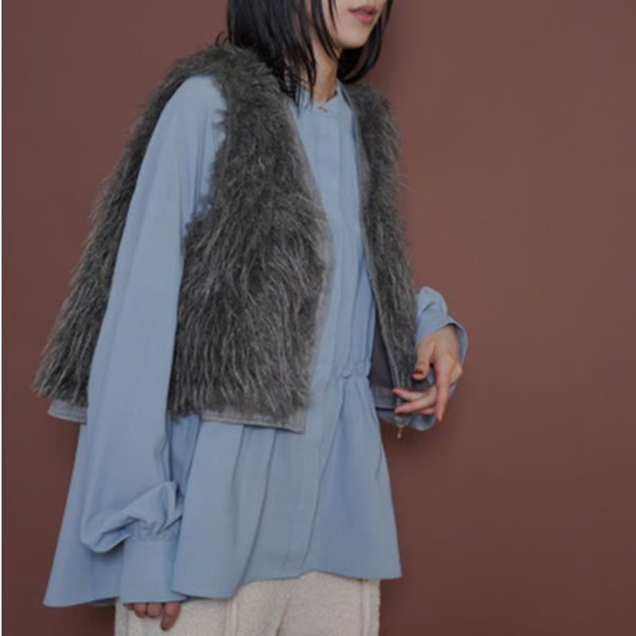 【CYAN 2025 AW vol.2】シャーリングティアードブラウス