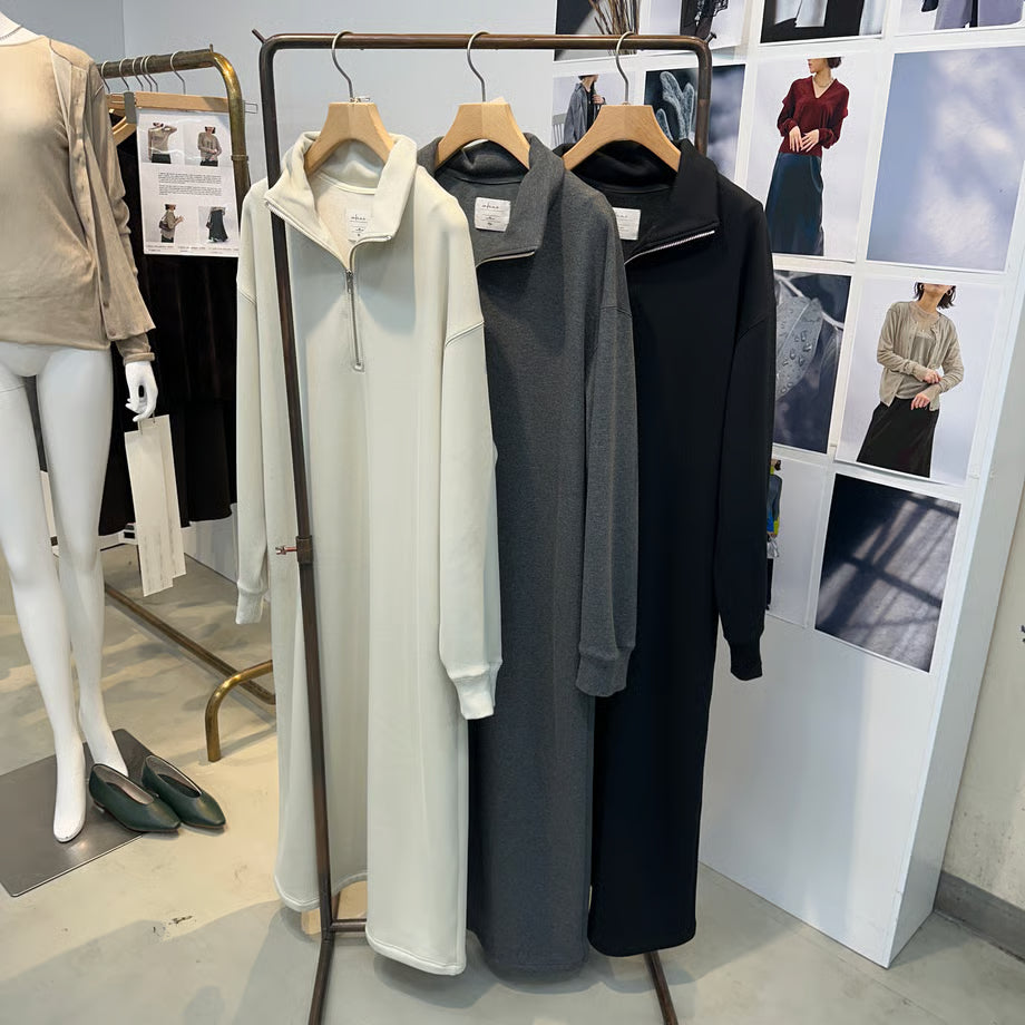 【cafune / PASSIONE 2025 WINTER】FAMMET half zip onepiece
