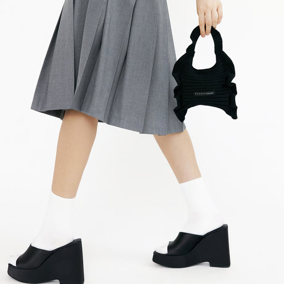 【PLEATS MAMA】Ruffle Mini Tote Bag