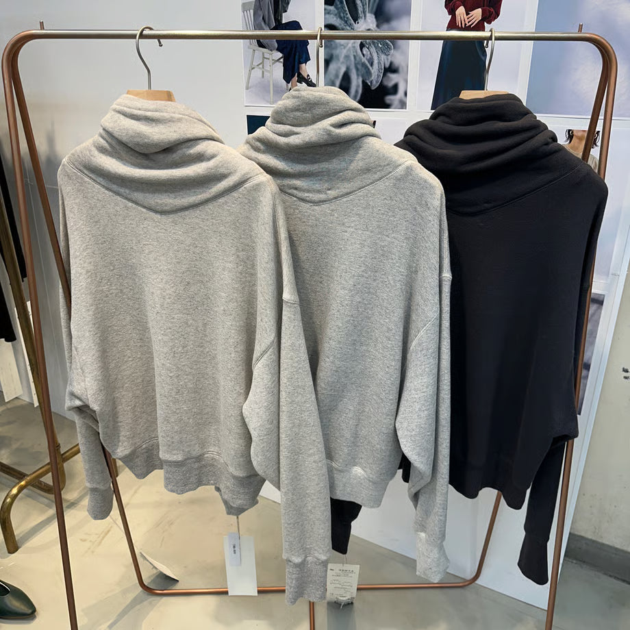 【cafune / PASSIONE 2025 WINTER】cotton lyocell off turtle pullover