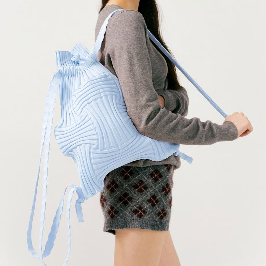 【PLEATS MAMA】NEW BOW BACKPACK