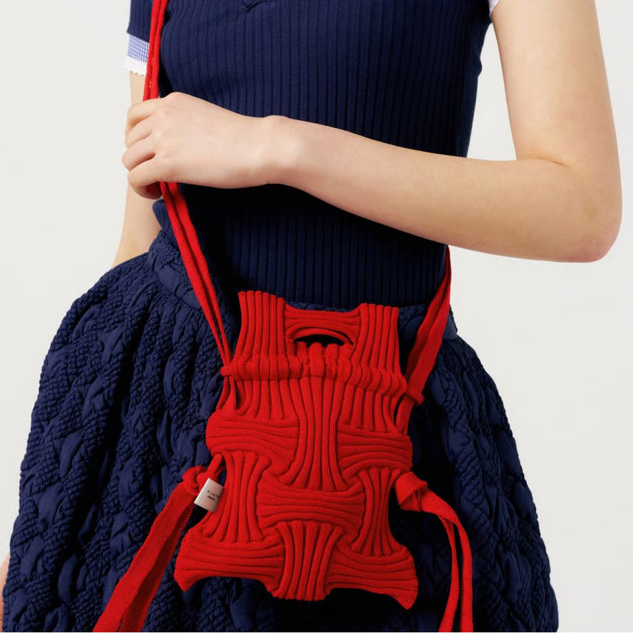 【PLEATS MAMA】MINI CROSS BOW BAG