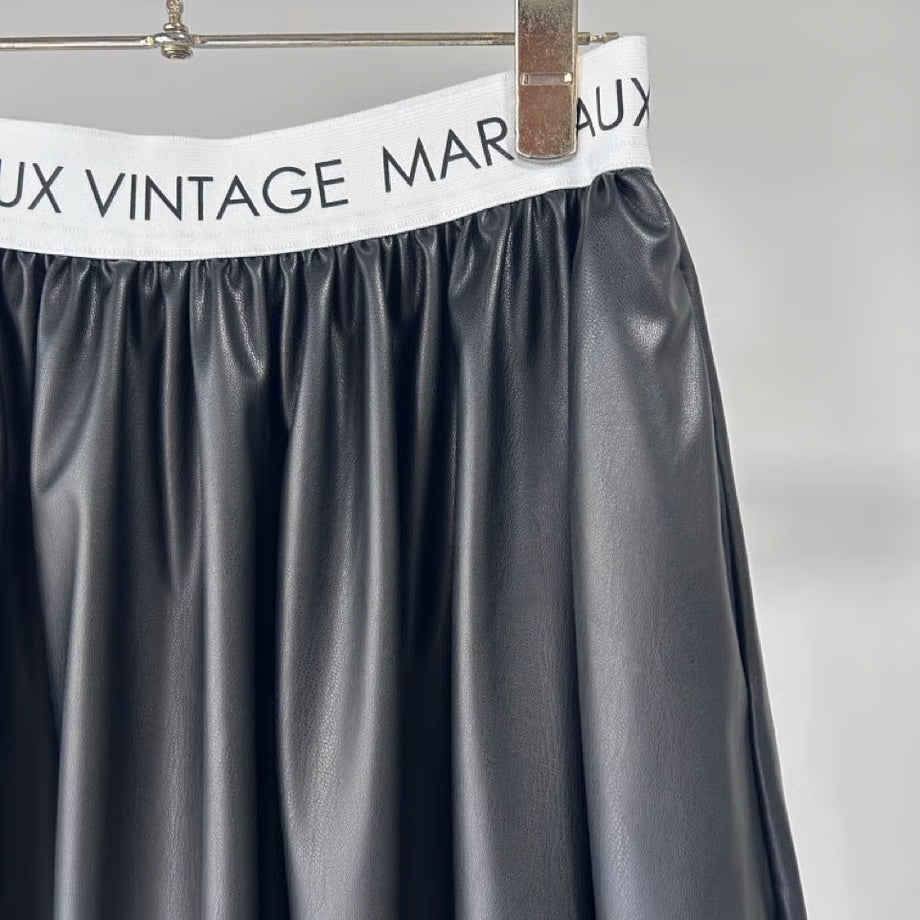 【MARGAUX 2025 WINTER】バルーンレザースカート