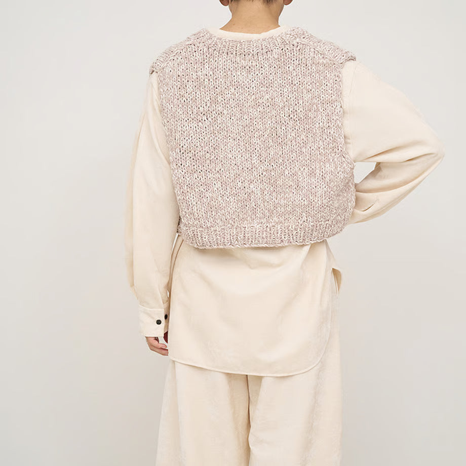 【YENN 2025 AUTUMN/WINTER】MIX HAND KNIT VEST