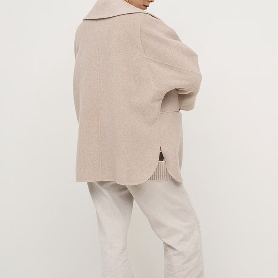 【YENN 2025 AUTUMN/WINTER】ZIP COLLAR MID COAT