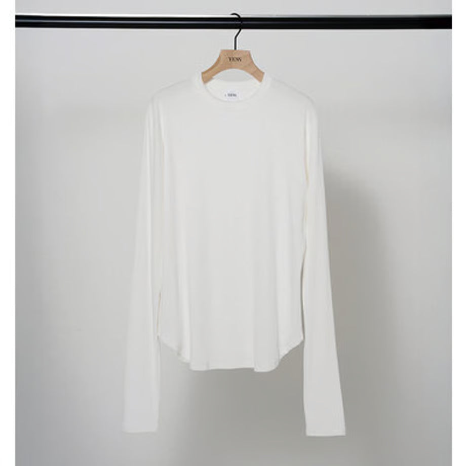 【YENN LIMITED ORDER】COTTON RIB LONG TEE