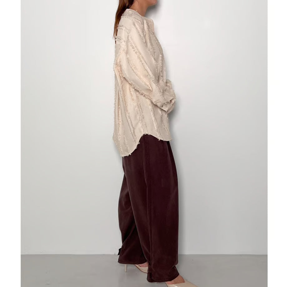 【CHIGNON 2025 AUTUMN/WINTER】コットンブレンドタックパンツ