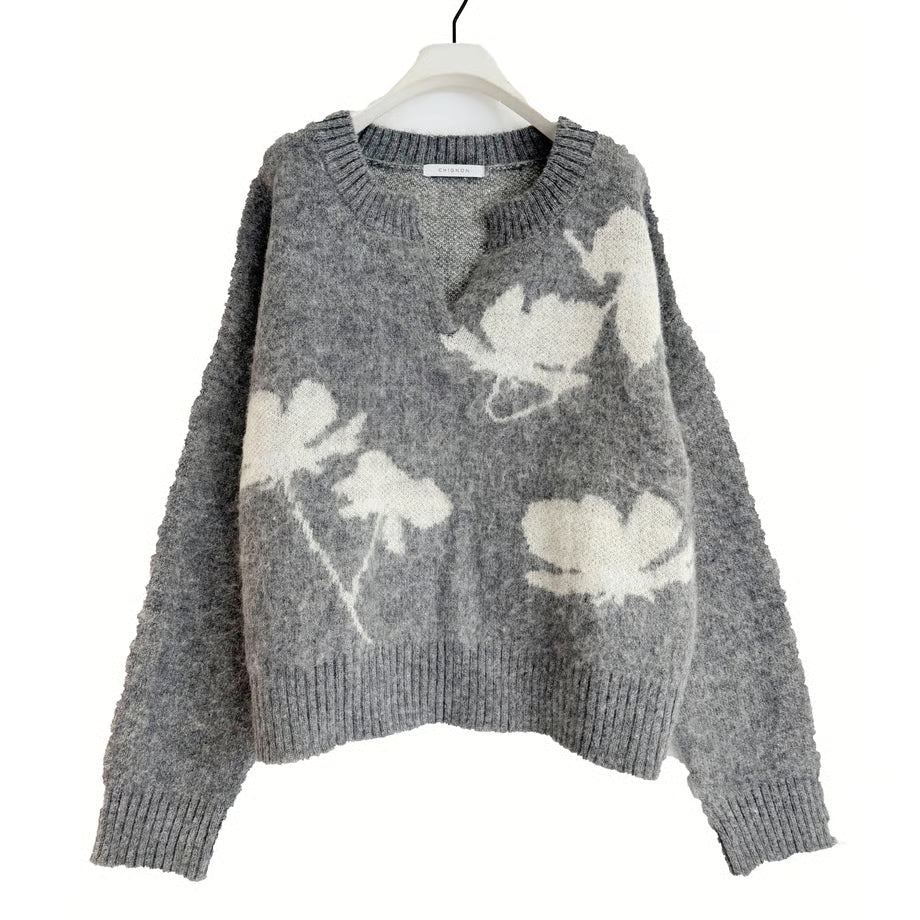 【CHIGNON 2025 AUTUMN/WINTER】フラワーPOニット