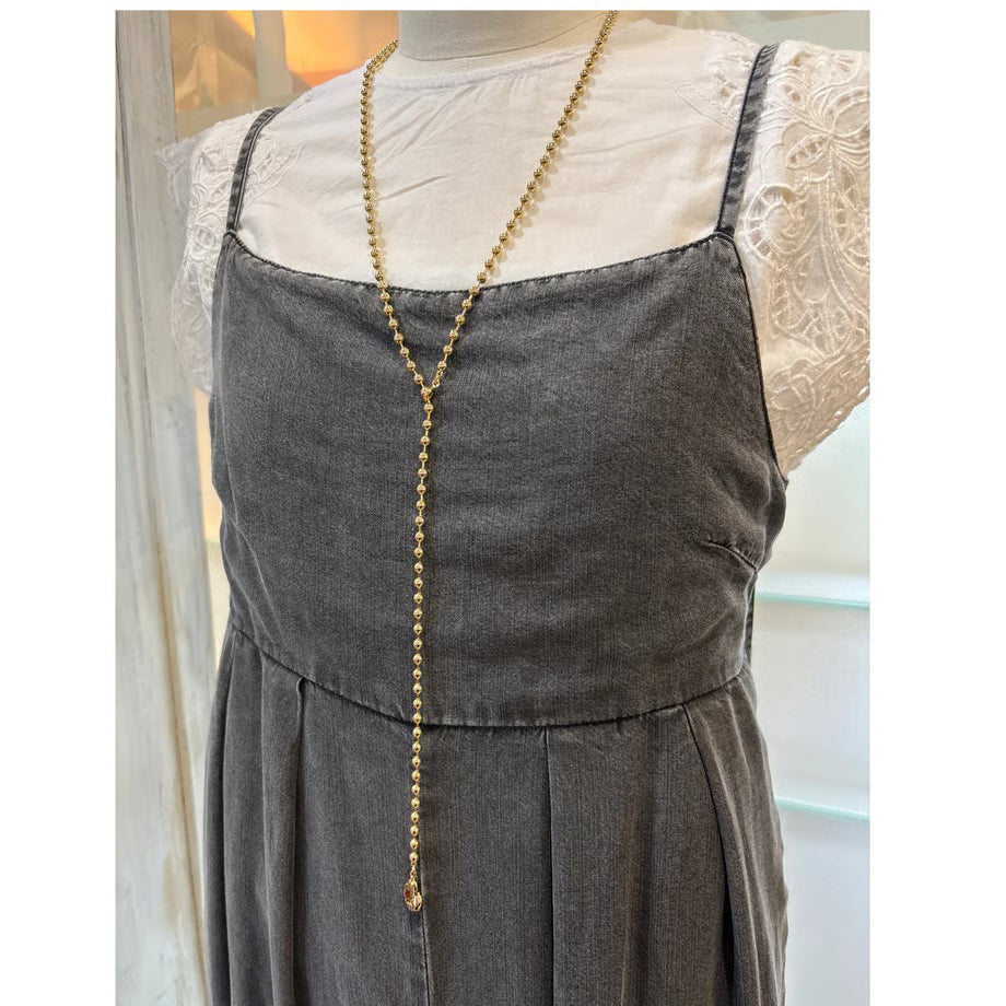 再入荷‼️【champdelarose】ボールチェーンチャーム付きnecklace