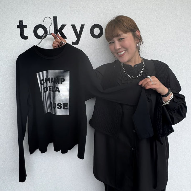 限定アイテム‼️【champdelarose×CYAN】バックギャザーロゴL/ST